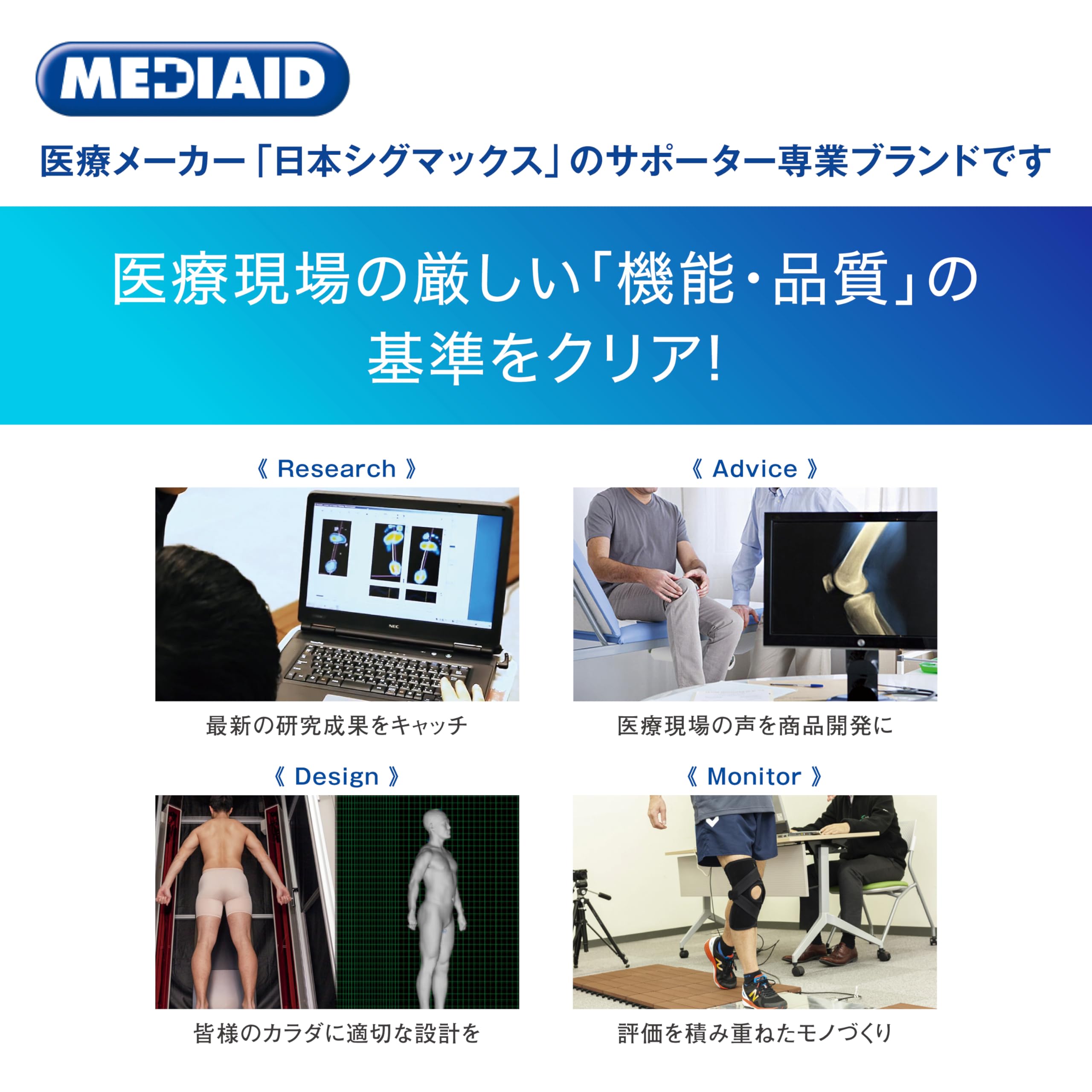 Amazon.co.jp: 【医療メーカーが作るサポーターブランド】メディエイド